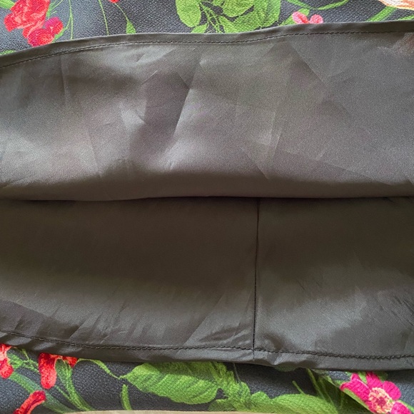 Liz Claiborne Career Black Floral Midi Skirt - Picture 8 of 9